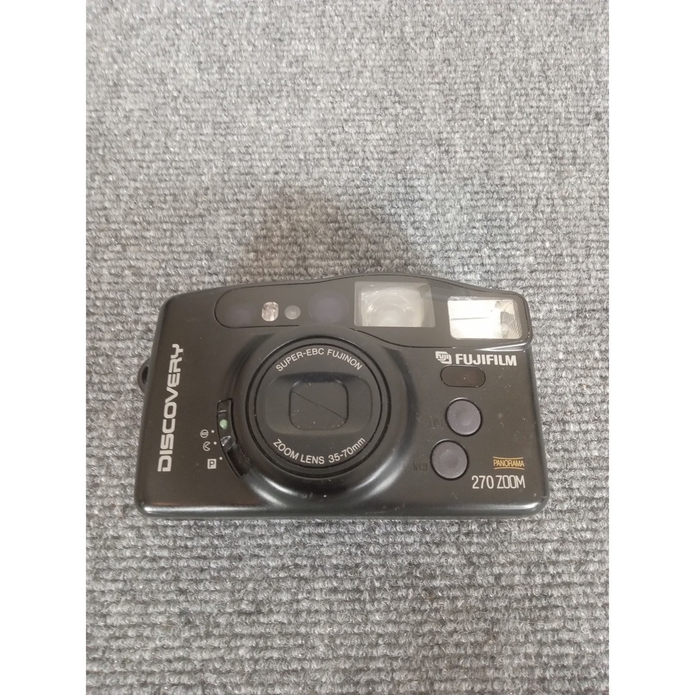 Vintage FUJI DISCOVERY 270 ZOOM 35mm Film POINT & SHOOT CAMERA Made in Japan
